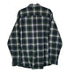 Mens Green L.L.Bean Plaid Flannel Heavy  Shirt