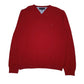 Womens Red Tommy Hilfiger  V Neck Jumper