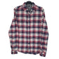 Mens White Stile Benetton Flannel Long Sleeve Shirt