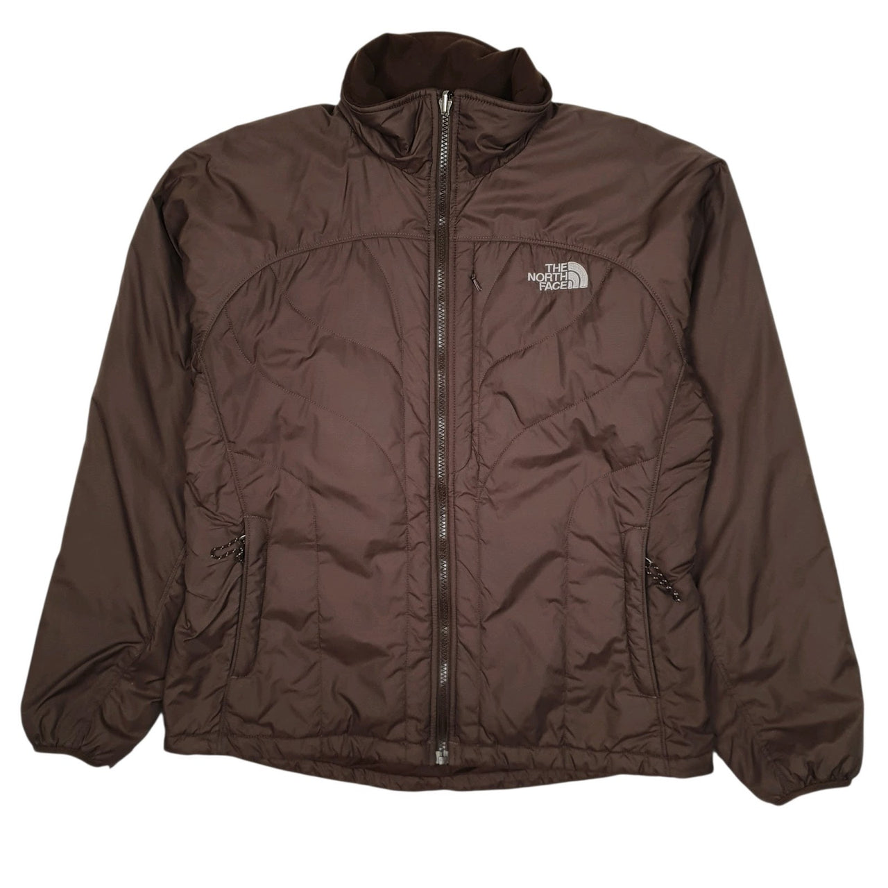 Womens Brown The North Face Primaloft Windbreaker  Coat