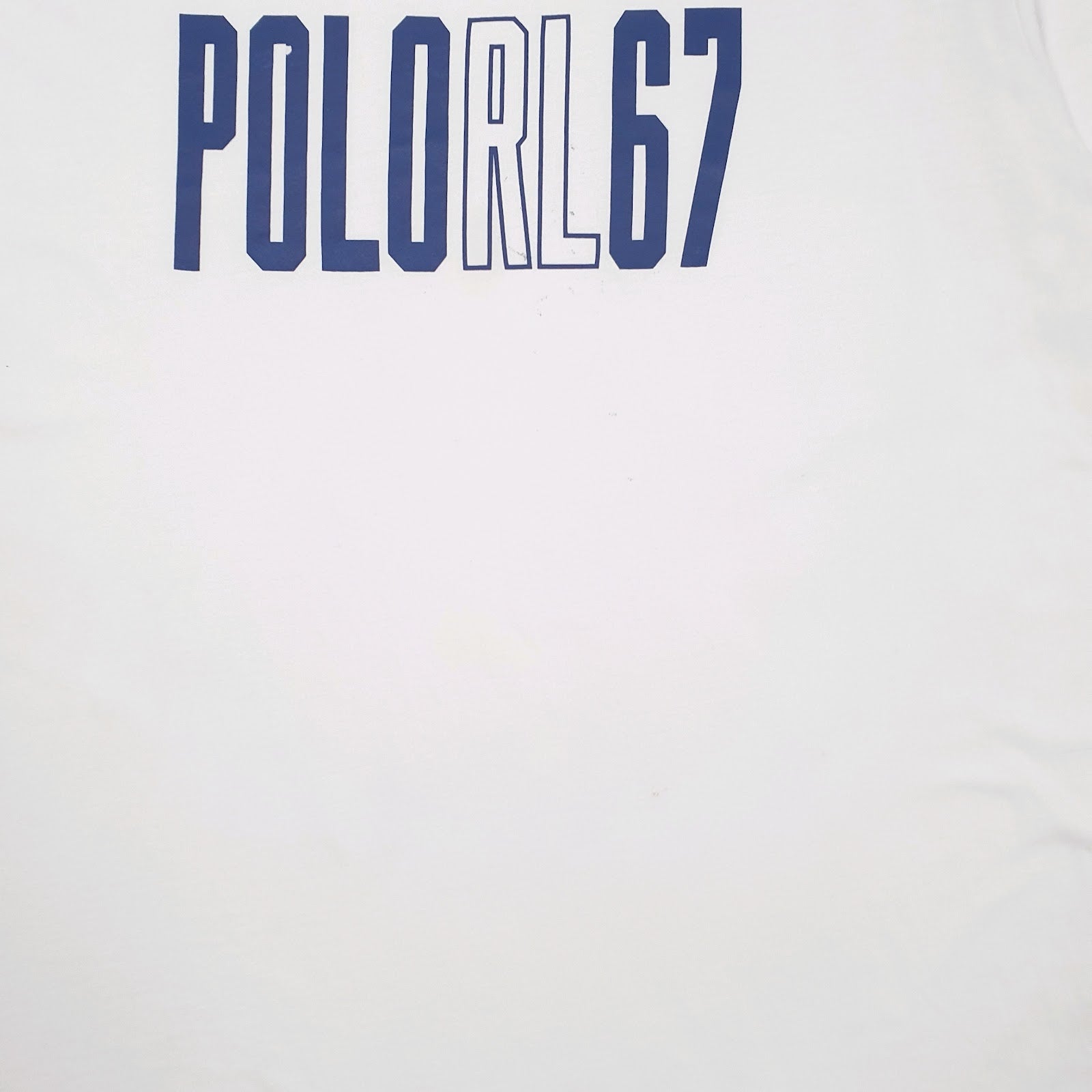 Mens White Polo Ralph Lauren Spellout  T Shirt