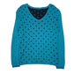 Womens Blue Tommy Hilfiger  V Neck Jumper