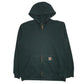 Mens Green Carhartt  Full Zip Jumper
