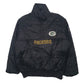 Mens Black Pro Player Vintage 90s Reversable NFL Green Bay Packers  Coat