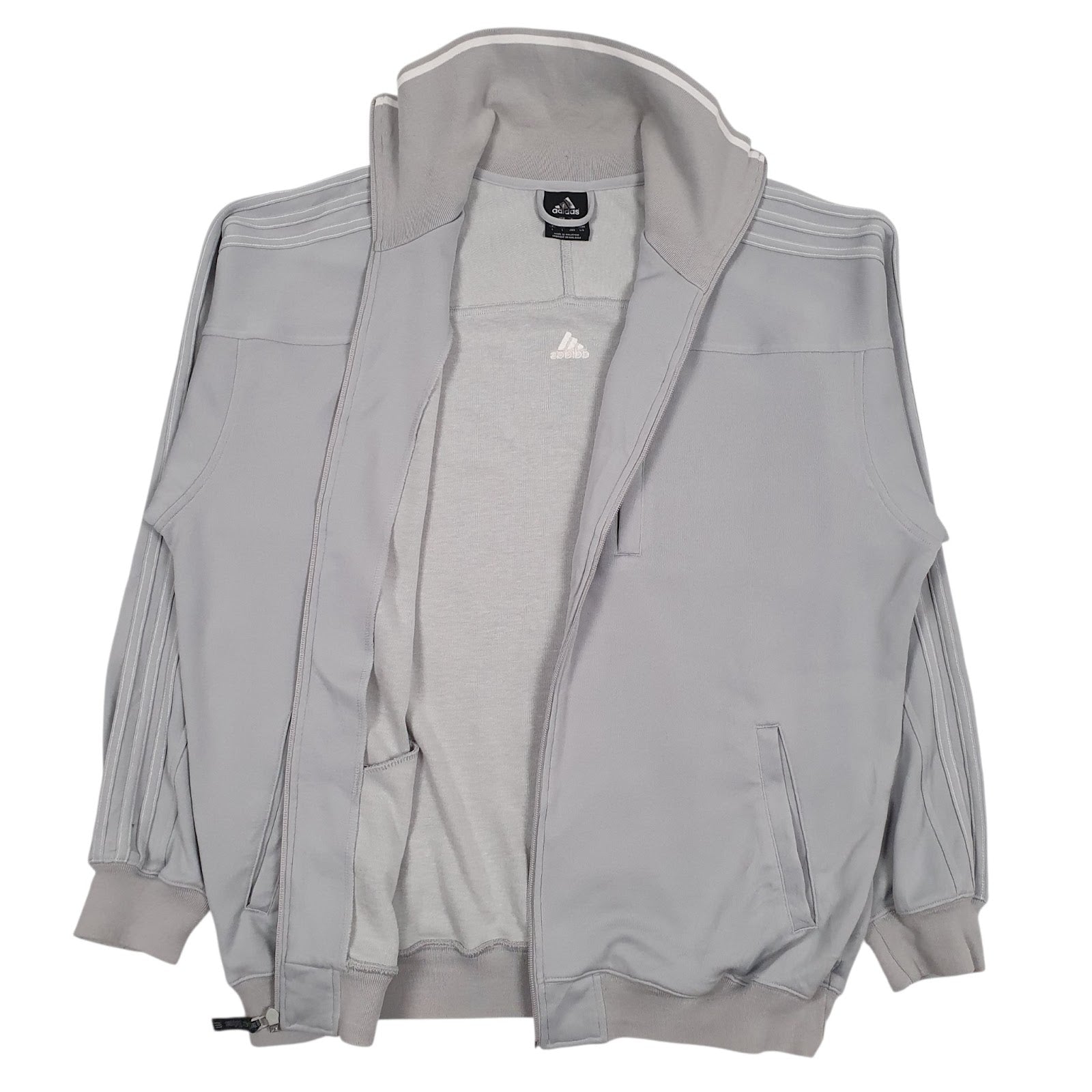 Mens Grey Adidas  Full Zip Jumper