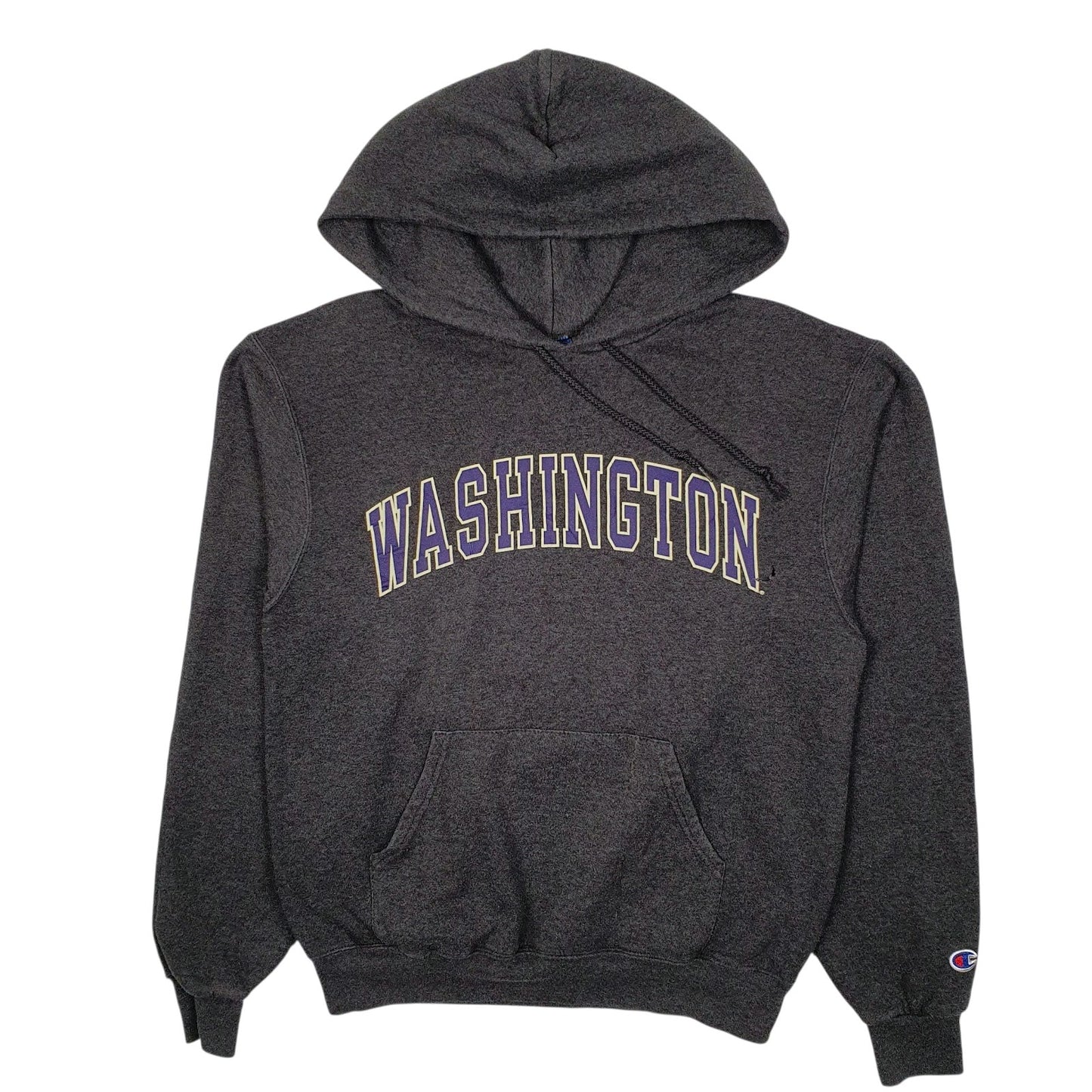 Mens Grey Champion Washington University Hoodie Jumper
