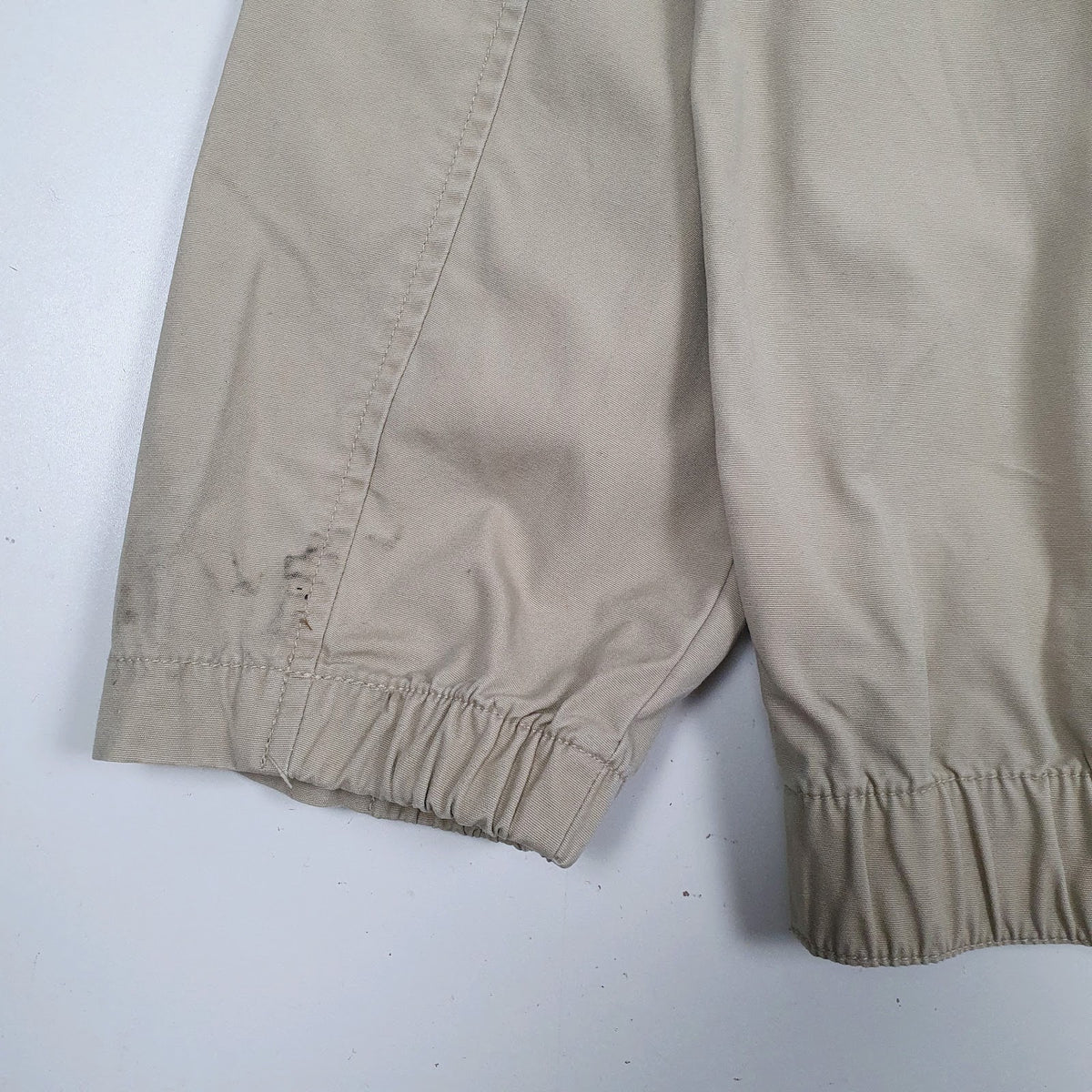 Mens Beige Chaps Bomber Windbreaker  Coat