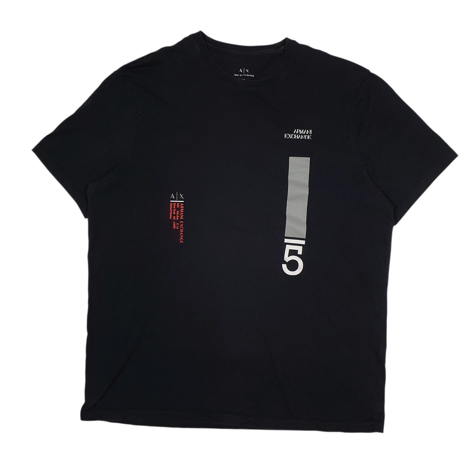 Mens Black Armani  Short Sleeve T Shirt