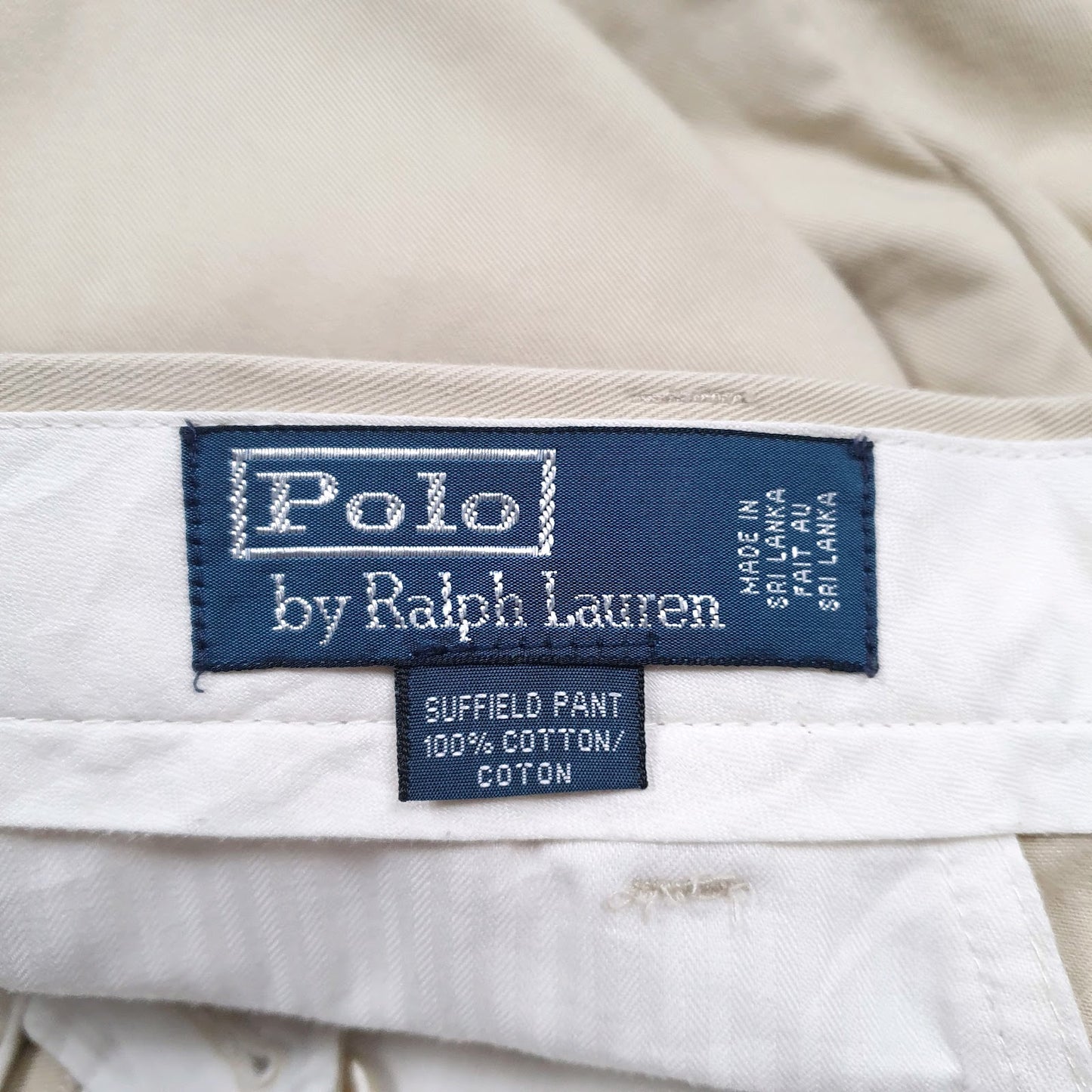 Mens Beige Polo Ralph Lauren Suffield Pant  Trousers