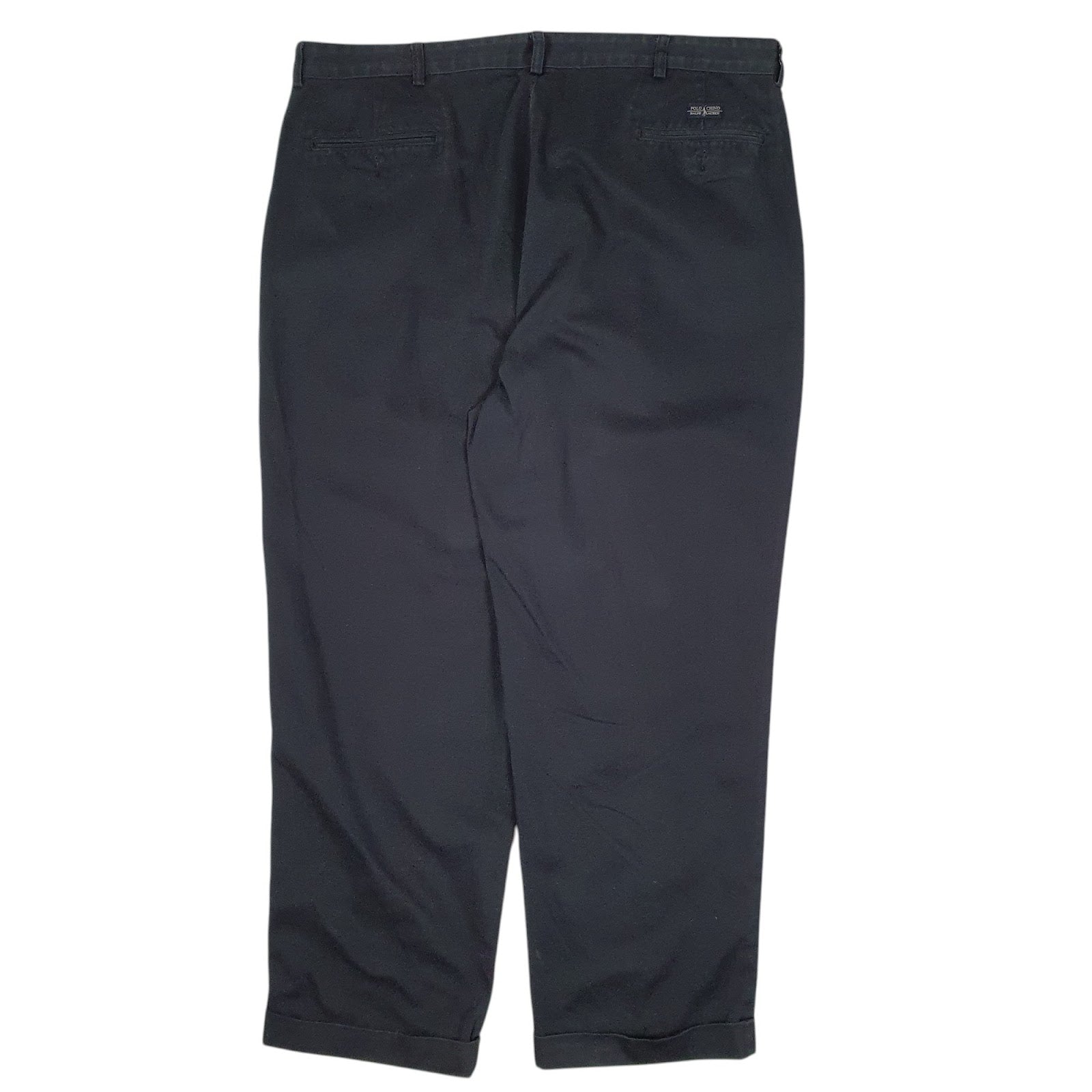 Mens Navy Polo Ralph Lauren Hammond Pand Pleated Vintage 90s  Trousers