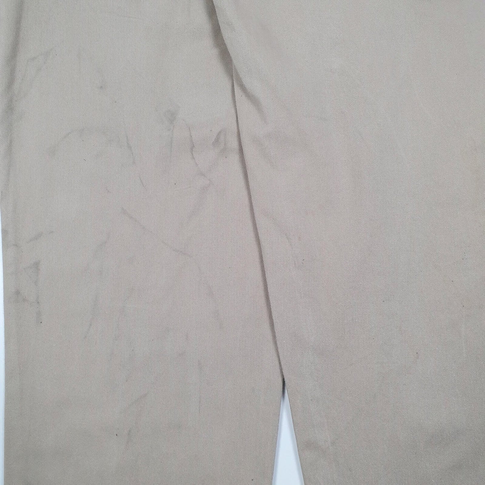 Mens Beige Polo Ralph Lauren Vintage 90s Made In USA  Trousers