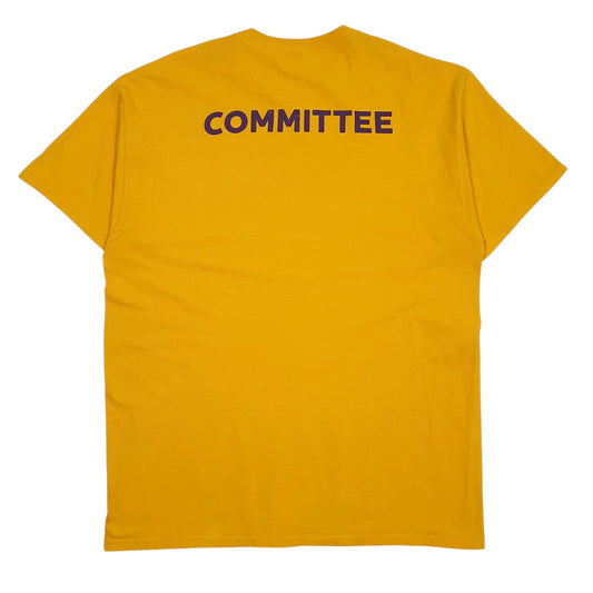 Mens Yellow Fruit Of The Loom Alzheimer's Association  T Shirt
