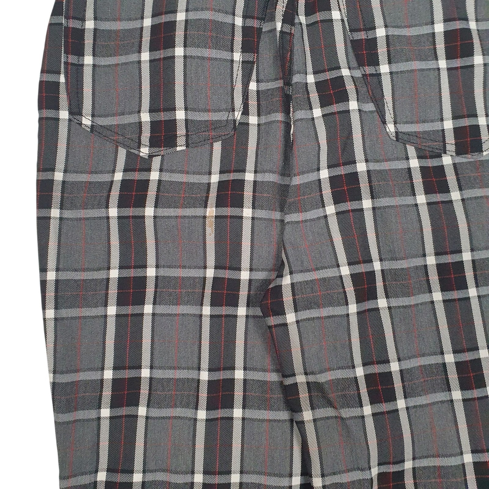 Womens Grey Dolce and Gabbana Plaid  Trousers