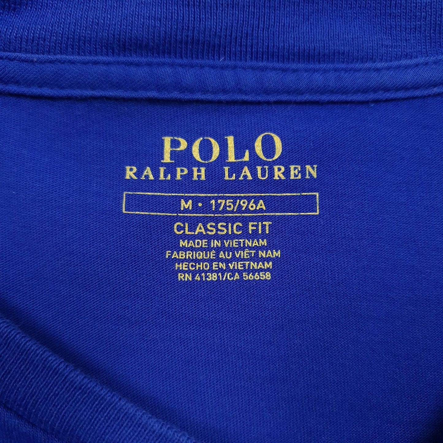 Mens Blue Polo Ralph Lauren   T Shirt