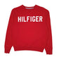 Mens Red Tommy Hilfiger  Crewneck Jumper