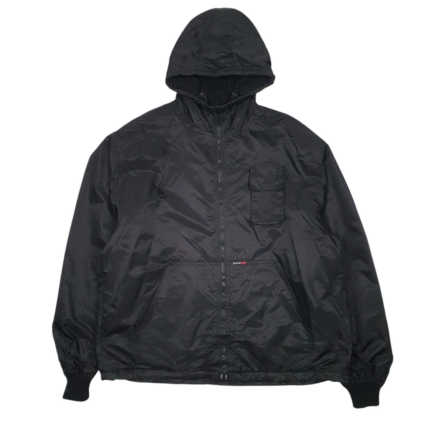 Mens Black Schott Reversable Knitted  Coat