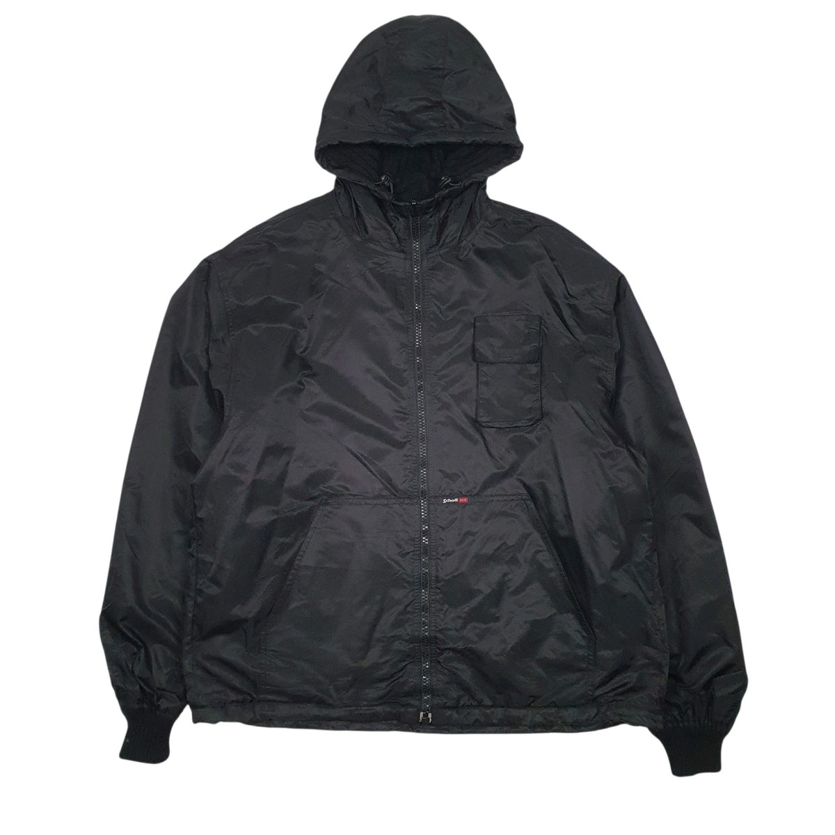 Mens Black Schott Reversable Knitted  Coat