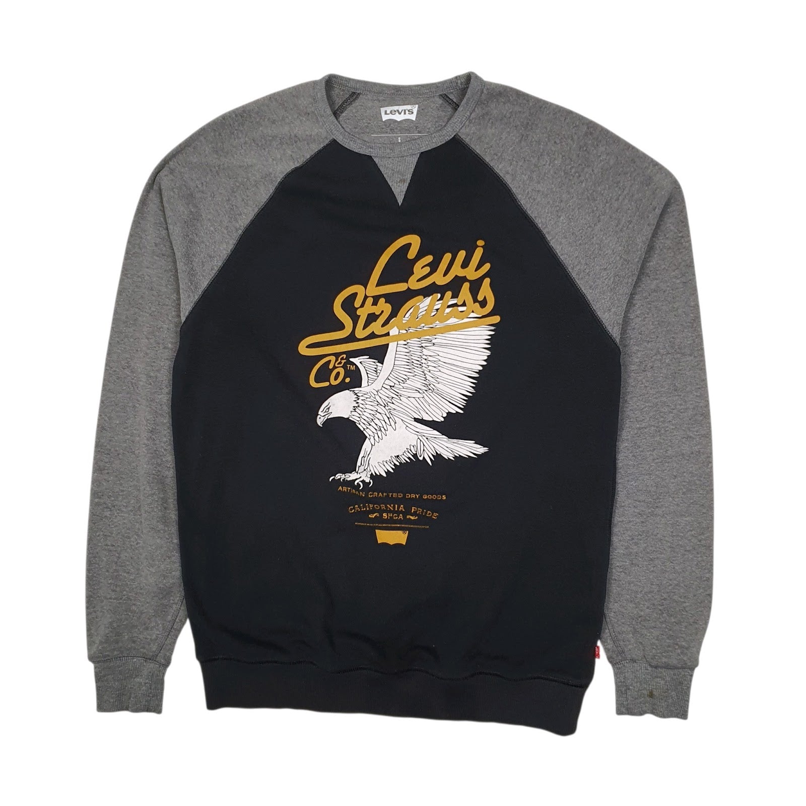 Mens Black Levis Lightweight Crewneck Jumper
