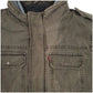 Mens Green Levis Sherpa Lined  Coat