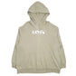 Mens Green Levis Spellout Hoodie Jumper