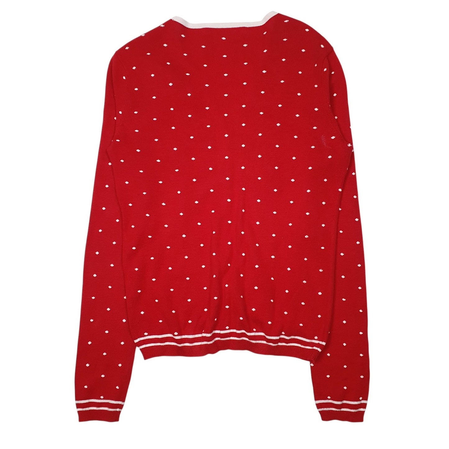 Womens Red Tommy Hilfiger  Cardigan Jumper