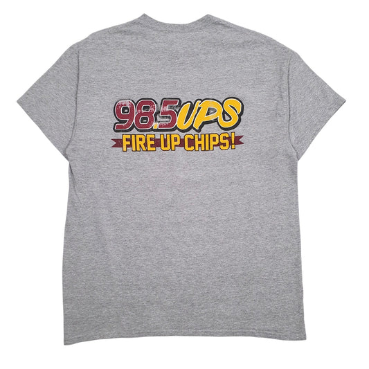 Mens Grey Gildan Central Michigan Football  T Shirt