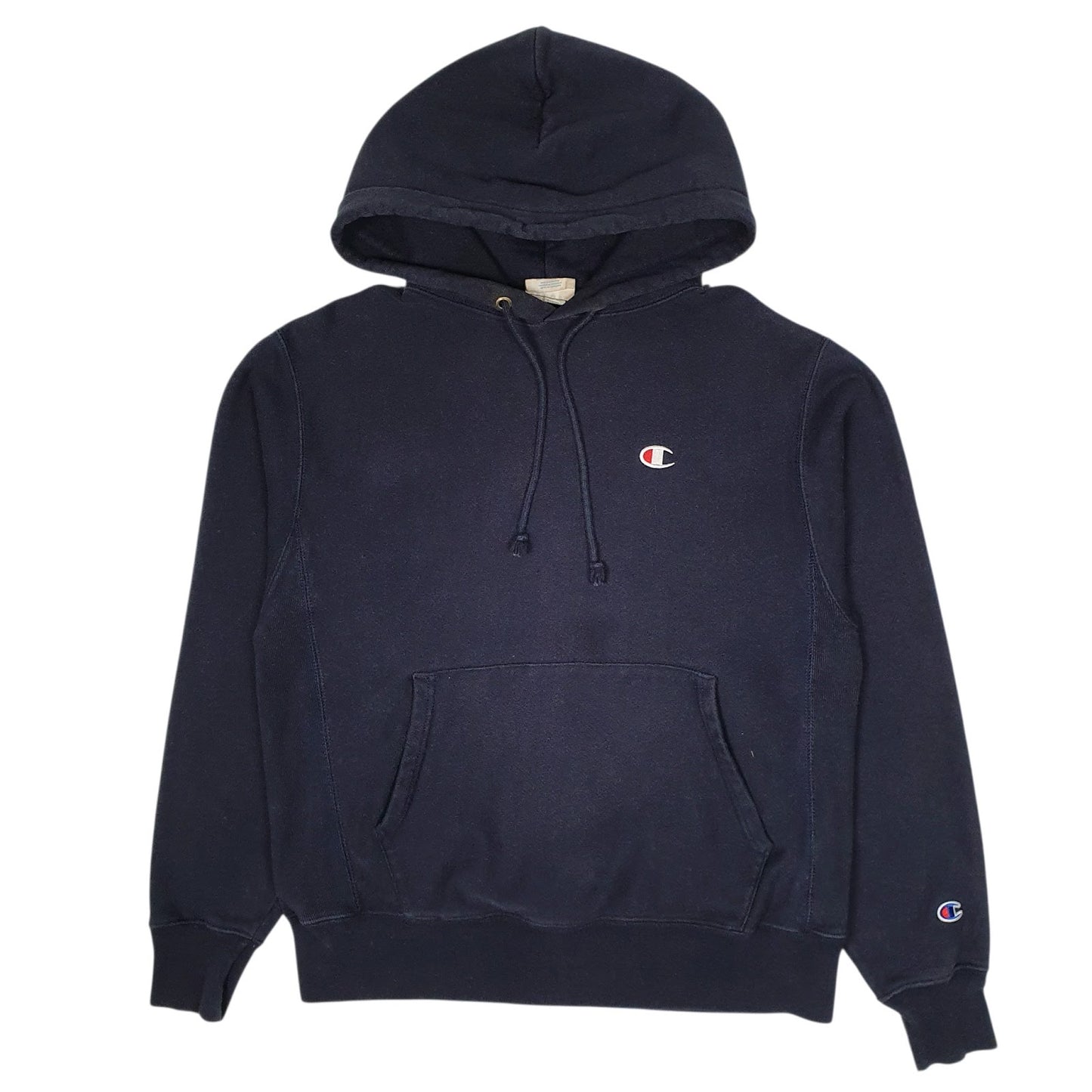 Mens Navy Champion Reverse Weave Hoodie Jumper