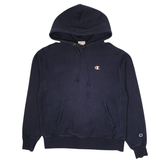 Mens Navy Champion Reverse Weave Hoodie Jumper