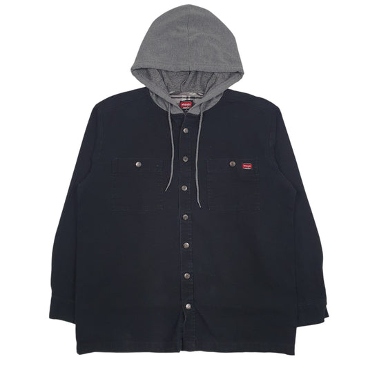 Mens Black Wrangler Workwear  Coat