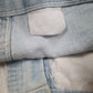 Womens Blue Iber Jeans Embroidered  Shorts