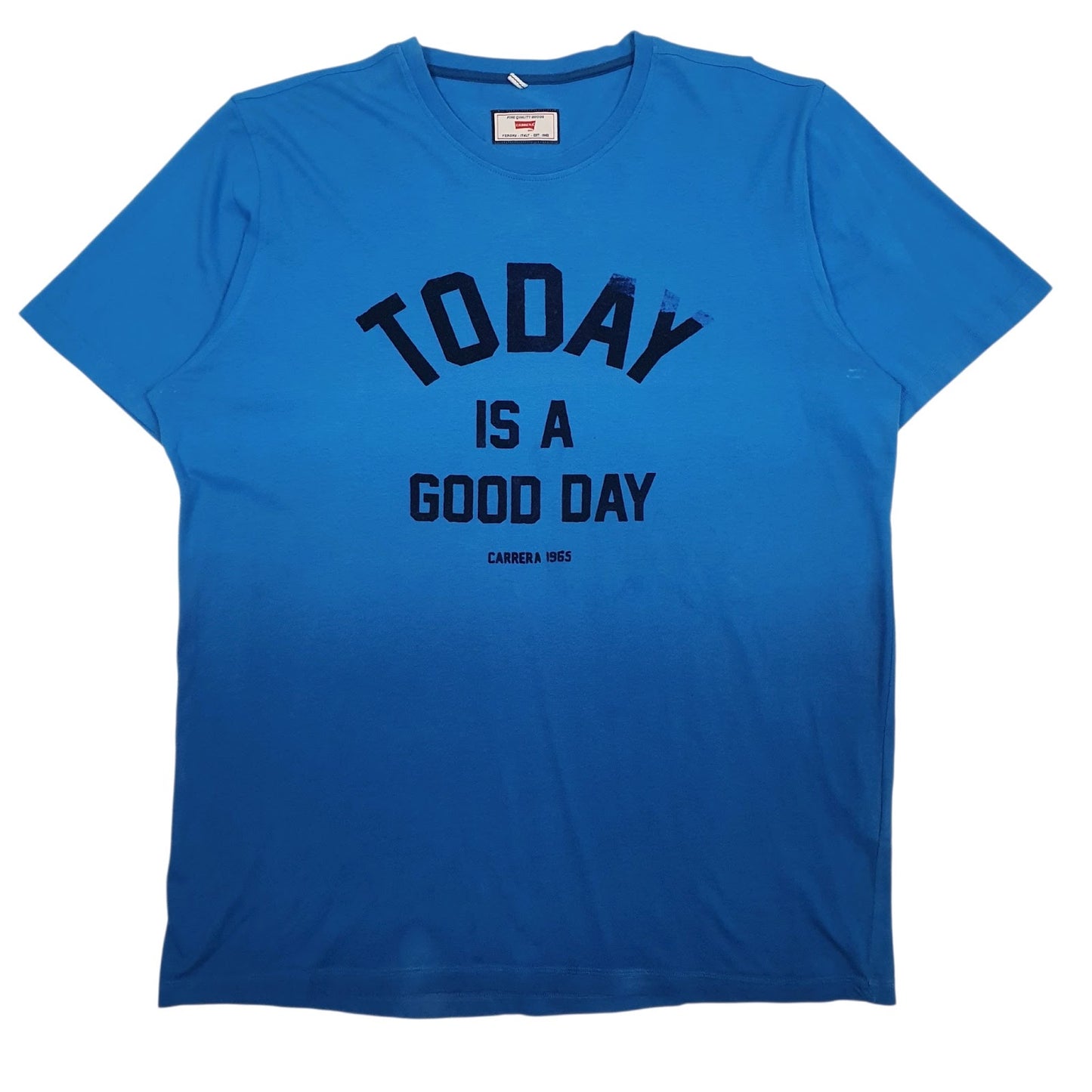 Mens Blue Carrera  Short Sleeve T Shirt