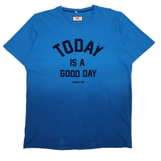 Mens Blue Carrera  Short Sleeve T Shirt