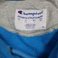 Mens Blue Champion Spellout Hoodie Jumper