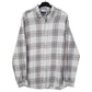 Mens Grey Club Room Flannel Long Sleeve Shirt