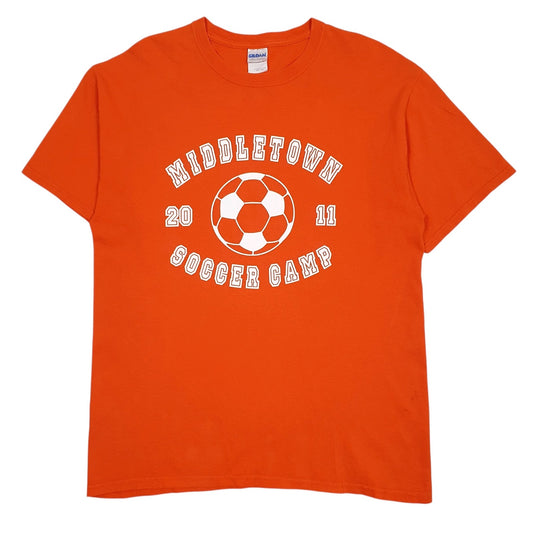 Mens Orange Gildan Middletown Short Sleeve T Shirt
