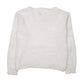 Womens White Marble Waltz  Crewneck Jumper