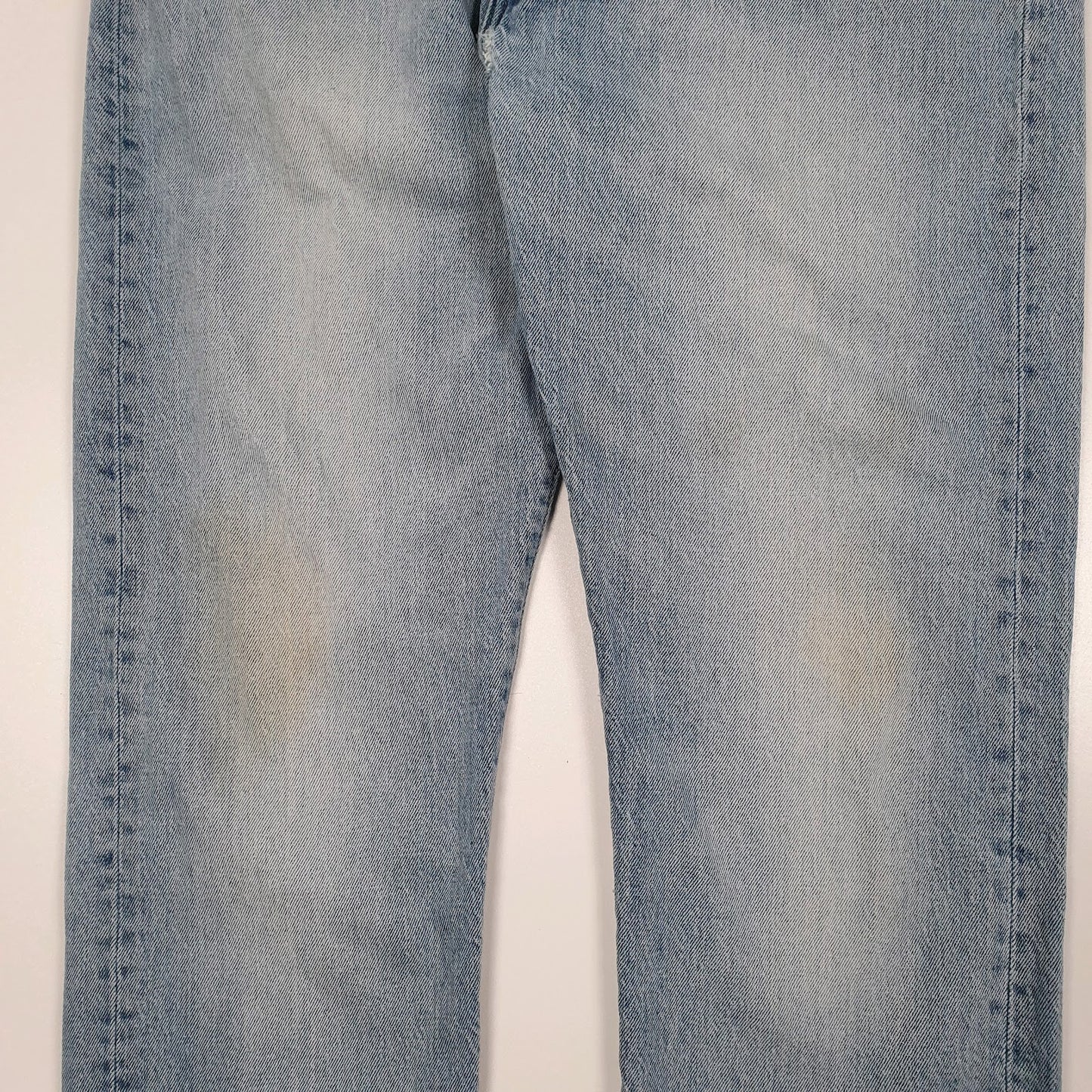 Mens White Levis Tapered  Jeans