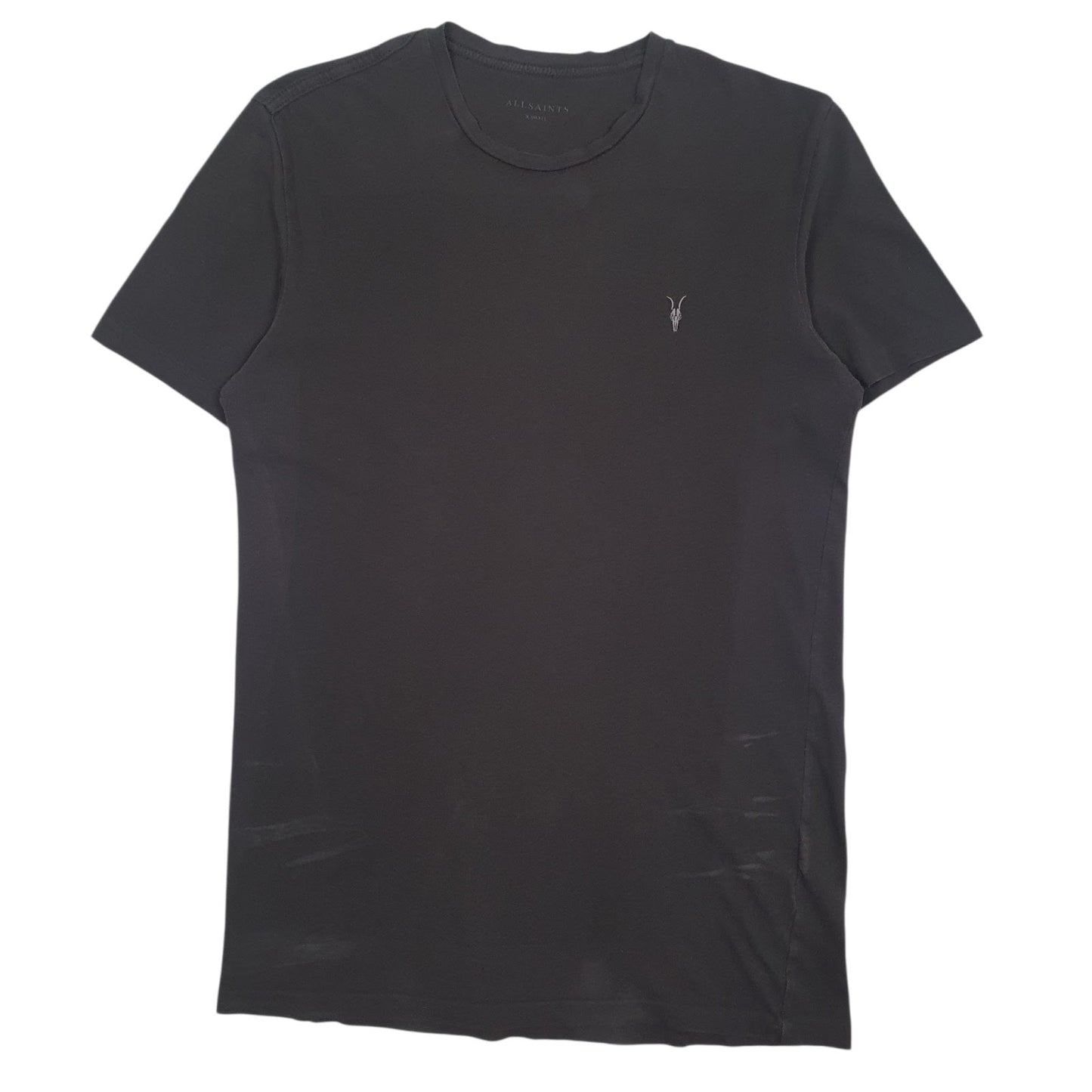 Mens Grey All Saints  Short Sleeve T Shirt