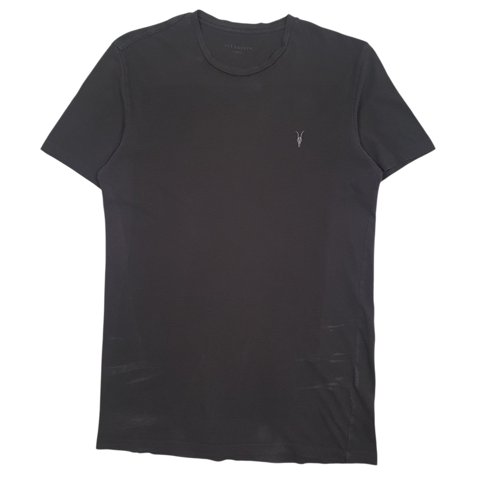 Mens Grey All Saints  Short Sleeve T Shirt