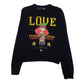 Womens Black Moschino  Crewneck Jumper