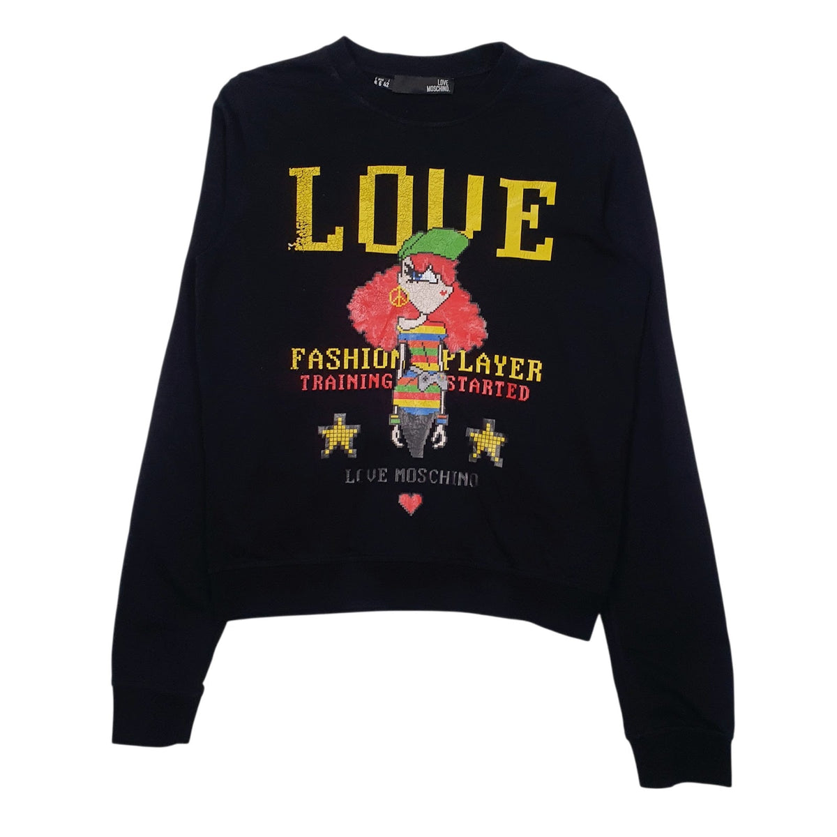 Womens Black Moschino  Crewneck Jumper