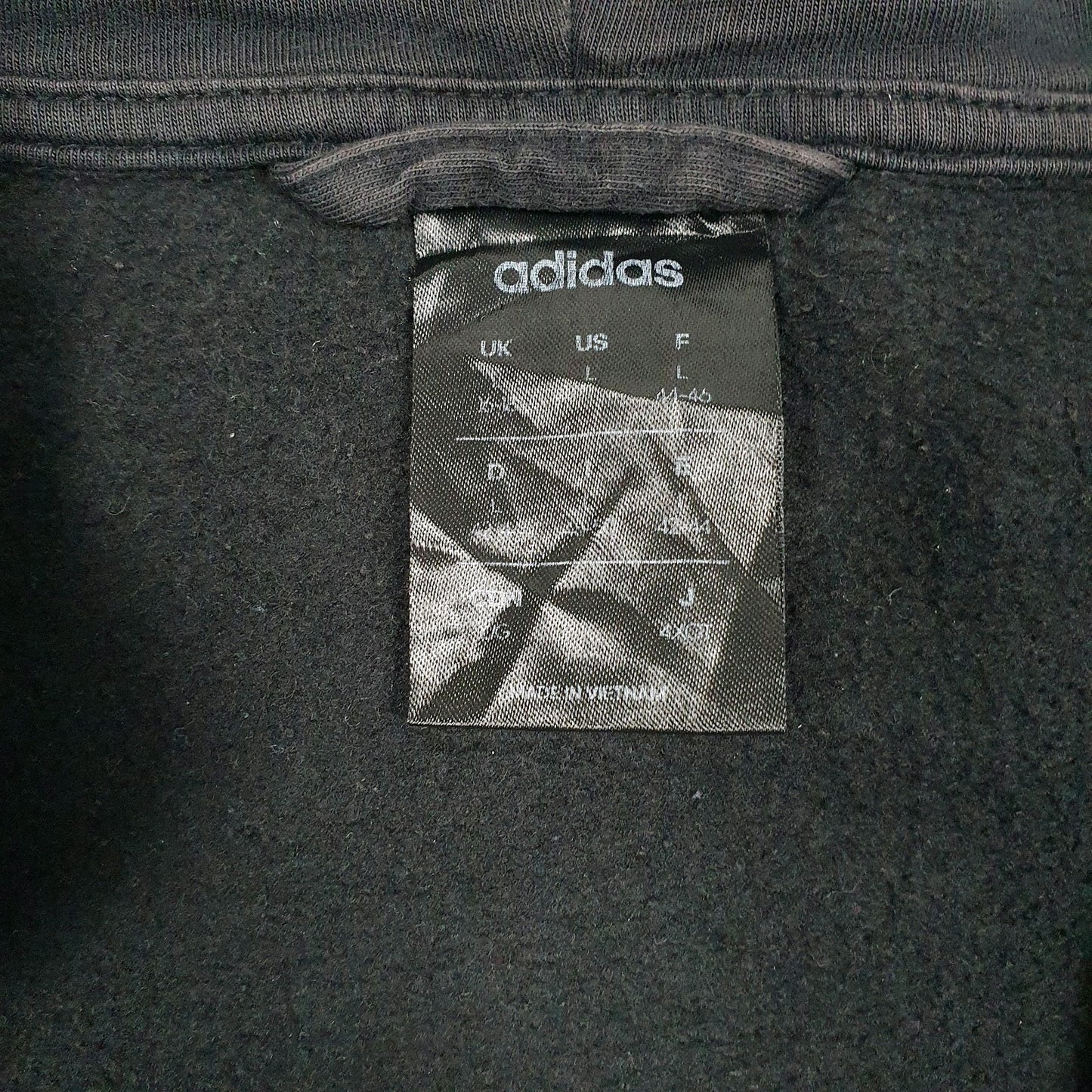 Womens Black Adidas  Full Zip Jumper