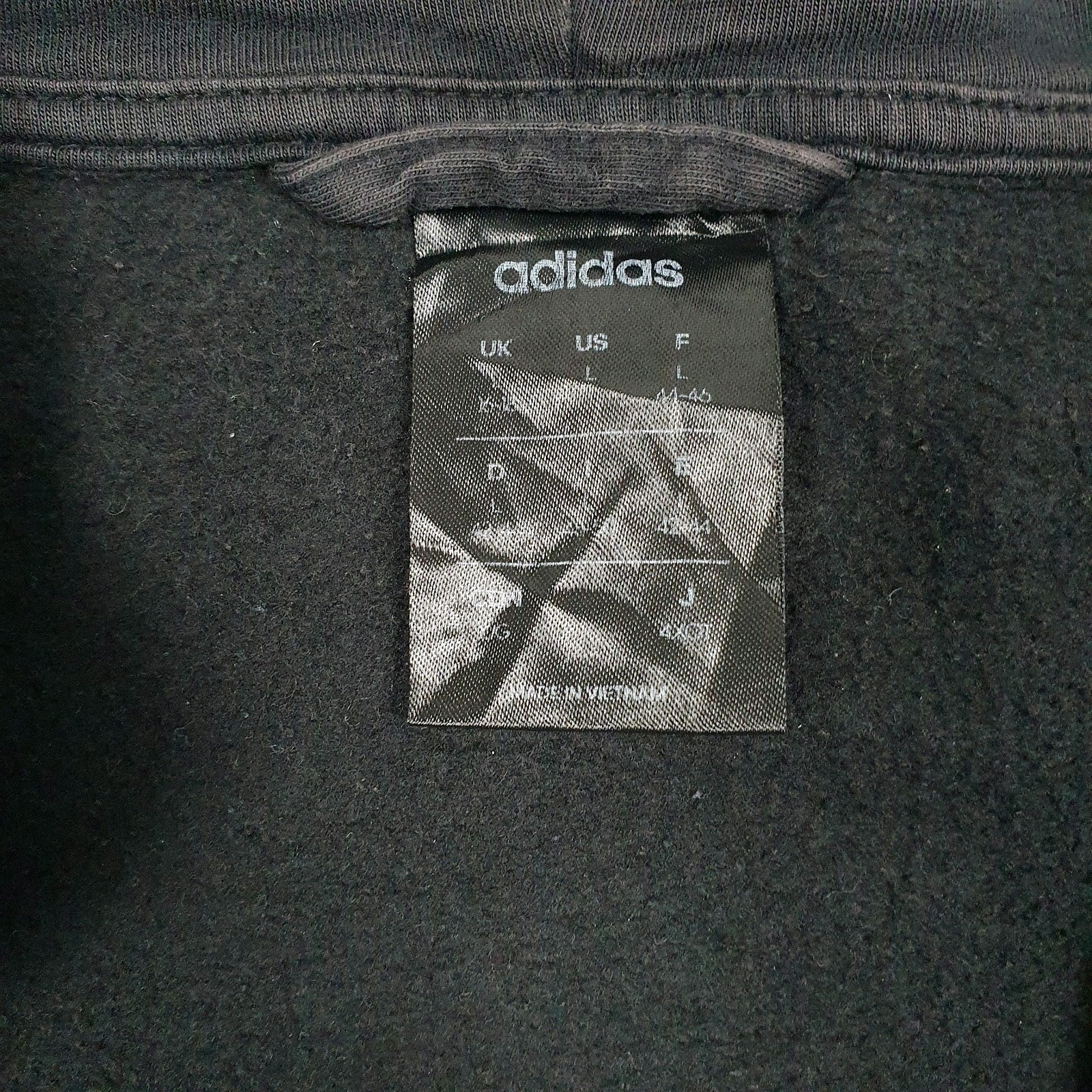 Womens Black Adidas  Full Zip Jumper