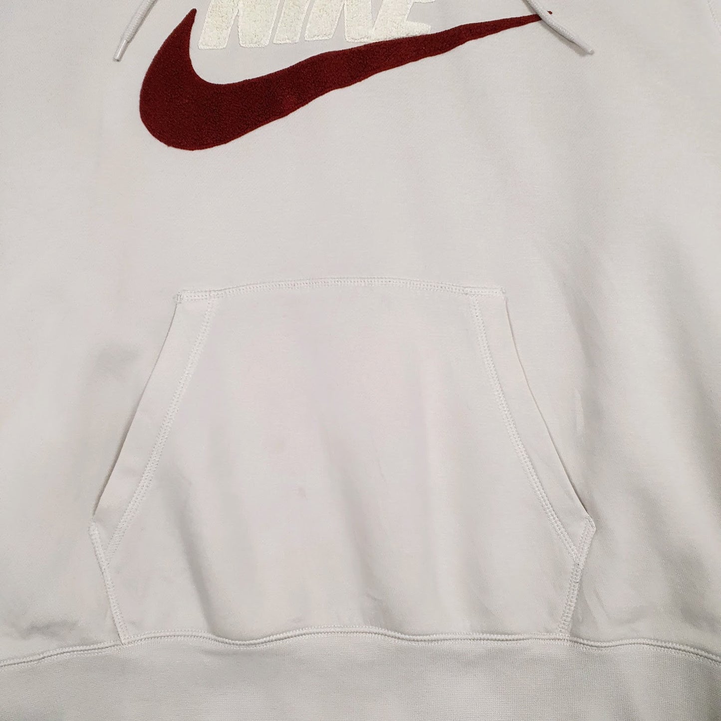 Mens Beige Nike Spellout Hoodie Jumper