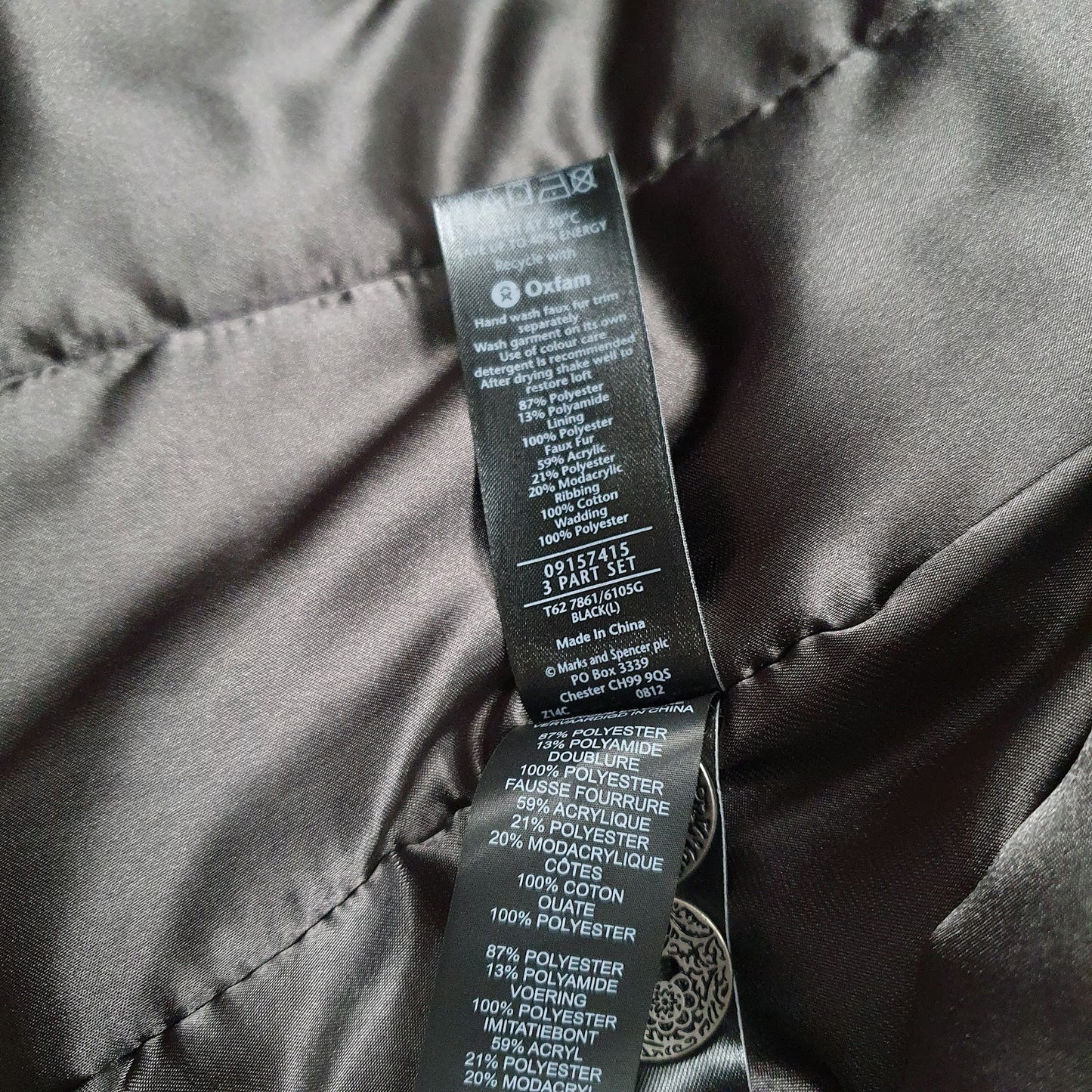 Womens Black M&S Per Una  Coat