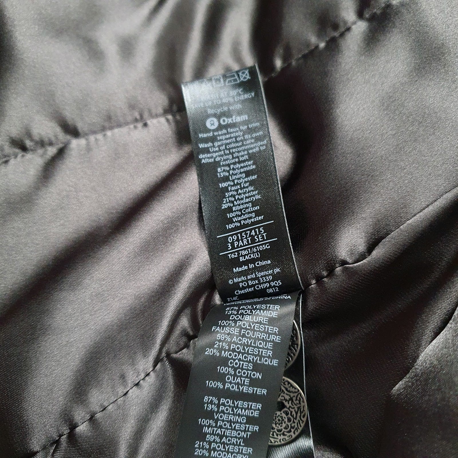 Womens Black M&S Per Una  Coat