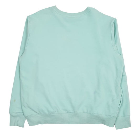 Womens Green Fila  Crewneck Jumper