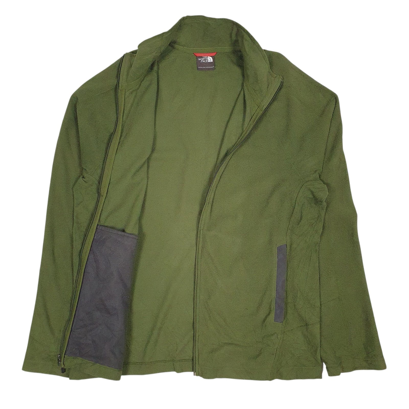 Mens Green The North Face  Full Zip Jumper