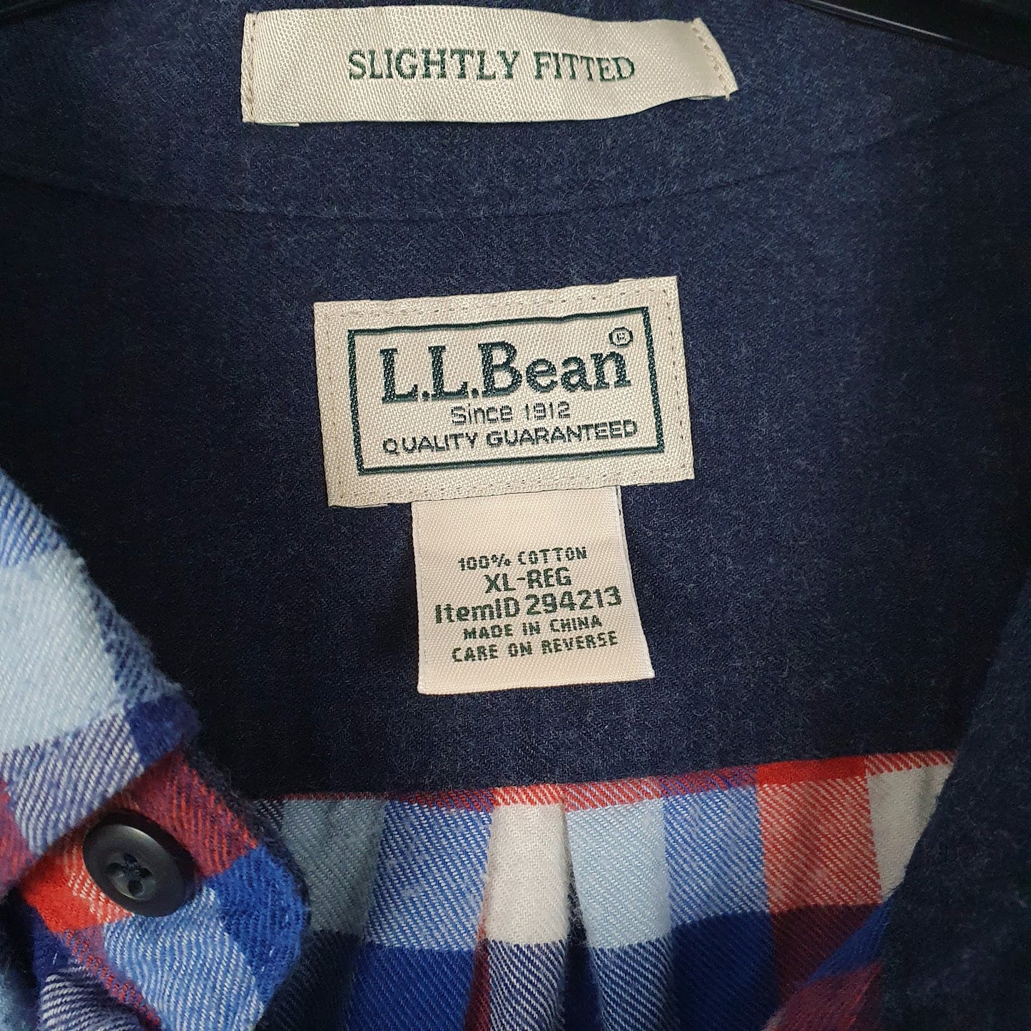 Mens Blue L.L.Bean   Shirt