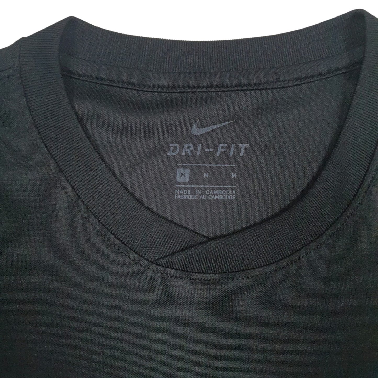 Mens Black Nike Active Wear Dri-Fit  T Shirt